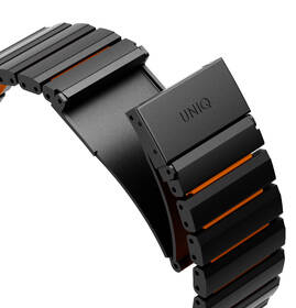 Remienok Uniq Strova Flex na Apple Watch 49/46/45/44 mm čierny/oranžový

 obrázok produktu 6 z 9