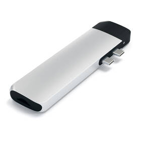 USB Hub Satechi USB-C PRO Hub (HDMI 4K, Pass Through Charging, 1x USB 3.0, 1x MicroSD, Ethernet) strieborný

 obrázok produktu 1 z 12