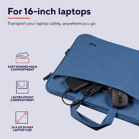 Brašna na notebook Trust Bologna Eco-friendly Slim na 16˝ modrá

 obrázok produktu 7 z 11