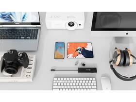 USB Hub Swissten 8-in-1 USB-C PD 100W čierny

 obrázok produktu 3 z 4