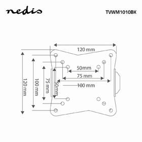 Držiak na TV Nedis pevný, pre uhlopriečky 13" až 27", nosnosť 30 kg čierny

 obrázok produktu 5 z 5