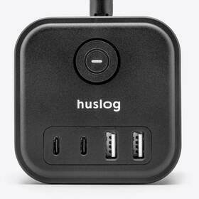 Kábel predlžovací Huslog 15W 3xzásuvka, 2xUSB-C, 2xUSB čierny

 obrázok produktu 1 z 4