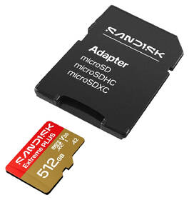Pamäťová karta SANDISK 512GB UHS-I (250R/170W) + SD apaptér 

 obrázok produktu 3 z 3