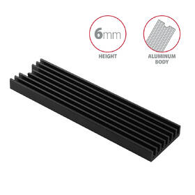 Chladič Axagon pre M.2 2280 SSD, výška 6 mm 

 obrázok produktu 3 z 4