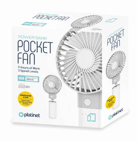 Ventilátor PLATINET Rechargeable Desk Fan 4000mAh Power Bank biely

 obrázok produktu 1 z 2