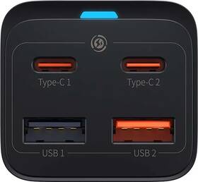 Nabíjačka do siete Baseus GaN3 Pro 65W, 2xUSB, 2xUSB-C čierna

 obrázok produktu 2 z 4