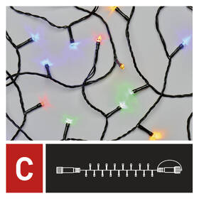 Spojovacia reťaz EMOS 50 LED Standard, 5 m, vonkajšie aj vnútorné, multicolor, časovač 

 obrázok produktu 2 z 9