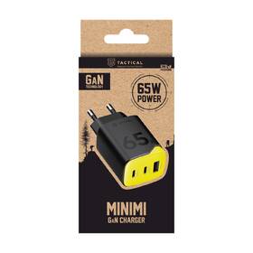 Nabíjačka do siete Tactical Minimi GaN 65W, 2×USB-C/1×USB-A čierna/žltá

 obrázok produktu 5 z 5