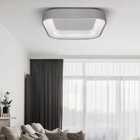 LED stropné svietidlo Solight štvorcové Treviso, 48W, 2880lm, stmievateľné, diaľkové ovládanie sivé

 obrázok produktu 5 z 7