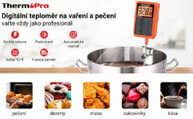Teplomer do mäsa ThermoPro TP-510 oranžový

 obrázok produktu 5 z 8