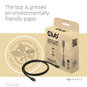 Kábel Club3D USB-C/USB-C, 240W, 1m čierny

 obrázok produktu 7 z 7