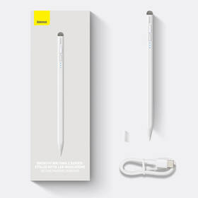 Stylus Baseus Smooth Writing 2 s LED indikátormi stavu batérie (aktívne + pasívne) biely

 obrázok produktu 14 z 16