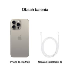 Mobilný telefón Apple iPhone 15 Pro Max 256GB prírodný titán 

 obrázok produktu 7 z 8