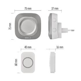 Zvonček bezdrôtový EMOS P5733S do zásuvky 

 obrázok produktu 6 z 10