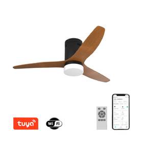 LED stropné svietidlo IMMAX NEO LITE VENTO SMART s ventilátorom 18W Tuya Wi-Fi čierne/hnedé

 obrázok produktu 2 z 8