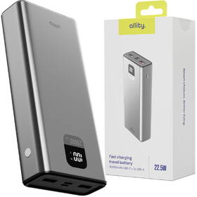 Powerbank Allity APB-100 PD QC 22,5W 20000 mAh sivý

 obrázok produktu 9 z 9