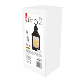 LED dekorácie EMOS lampáš antik čierna blikajúci, 3x AAA, vnútorný, vintage, časovač 

 obrázok produktu 4 z 4