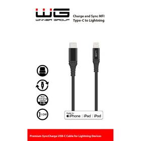 Kábel WG USB-C/Lightning, MFi, 1m čierny

 obrázok produktu 1 z 1