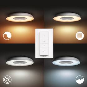 LED stropné svietidlo Philips Still White Ambiance, kruhové 39cm hliník

 obrázok produktu 3 z 6