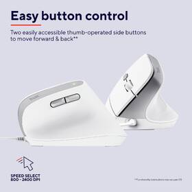 Myš Trust Bayo II Ergonomic biela

 obrázok produktu 6 z 11