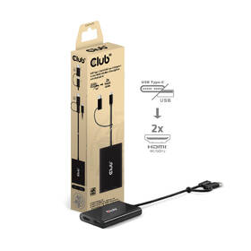 USB Hub Club3D USB na 2xHDMI 2.0, Dual Monitor, 4K60Hz (M/F) čierny

 obrázok produktu 1 z 3