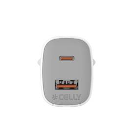 Nabíjačka do siete Celly USB-C/USB-A, GaN, 35 W biela

 obrázok produktu 2 z 2