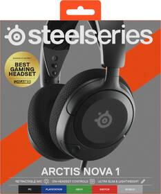 Headset SteelSeries Arctis Nova 1 čierny

 obrázok produktu 6 z 8