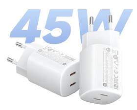 Nabíjačka do siete Xiaomi Nano Turbo Charging 45W 2×USB-C biela

 obrázok produktu 2 z 5