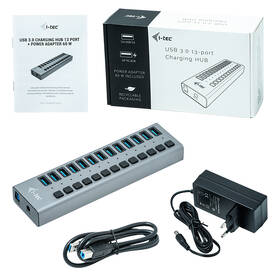 USB Hub i-tec 13x USB 3.0, 60W strieborný

 obrázok produktu 3 z 4