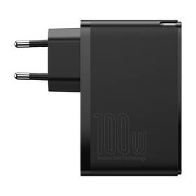 Nabíjačka do siete Baseus GaN2 Pro, 2x USB-C, 2x USB-A, 100W čierna

 obrázok produktu 1 z 3