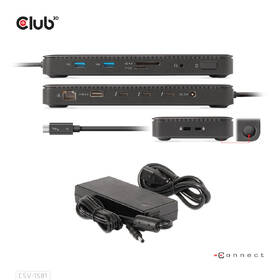 Dokovacia stanica Club3D Thunderbolt 4, 3xUSB-C, 3xUSB-A, PD čierna

 obrázok produktu 2 z 5