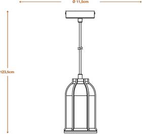 Závesné svietidlo LEDVANCE DECO SIM PE E27 DG 

 obrázok produktu 6 z 9
