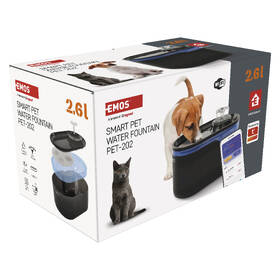 Inteligentná fontána EMOS GoSmart Pet Care, 2,6 l, Wi-Fi čierna

 obrázok produktu 17 z 18