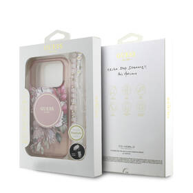 Kryt na mobil Guess IML Flowers Strap MagSafe na Apple iPhone 17 Pro ružový

 obrázok produktu 7 z 7