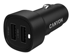 Adaptér do auta Canyon OnDrive 24  24W 2xUSB-A čierny

 obrázok produktu 2 z 9