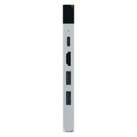 USB Hub Satechi USB-C PRO Hub (HDMI 4K, Pass Through Charging, 1x USB 3.0, 1x MicroSD, Ethernet) strieborný

 obrázok produktu 6 z 12