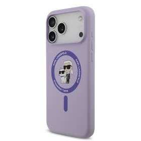 Kryt na mobil Karl Lagerfeld Liquid Silicone Karl and Choupette MagSafe na Apple iPhone 17 Pro Max fialový

 obrázok produktu 2 z 7