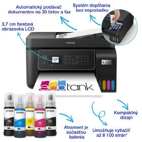 Tlačiareň multifunkčná Epson EcoTank L5310 čierna

 obrázok produktu 3 z 16