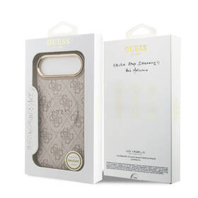 Kryt na mobil Guess PU Leather 4G Gold Frame MagSafe na Apple iPhone Air ružový

 obrázok produktu 7 z 7