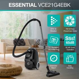 Podlahový vysávač Gorenje VCE21G4EBK G400 ESSENTIAL čierny

 obrázok produktu 8 z 9