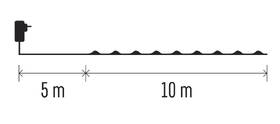 Vianočné osvetlenie EMOS 100 LED nano reťaz medená, 10 m, vonkajšia aj vnútorná, teplá biela, časovač 

 obrázok produktu 8 z 9
