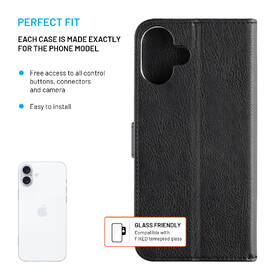 Puzdro na mobil flipové FIXED Opus na Apple iPhone 16 Plus čierne

 obrázok produktu 2 z 7