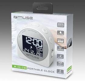 Budík MUSE M-09CW biely

 obrázok produktu 2 z 2