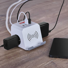 Kábel predlžovací EMOS kocka, 2x zásuvka, 2×USB-A + 1×USB-C+ bezdrôtové nabíjanie, 2m biely

 obrázok produktu 7 z 9
