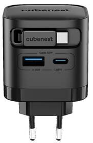 Nabíjačka do siete Cubenest PD GaN 65W 1xUSB-C/1xUSB-A čierna

 obrázok produktu 2 z 11