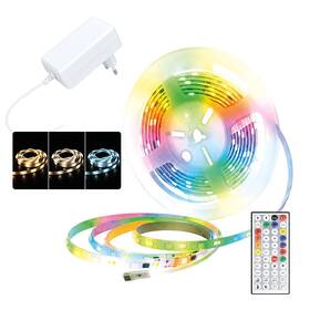 LED pásik Solight WM60, RGB + 3CCT, 5m, sada s 24V, IP65 biely

 obrázok produktu 1 z 6