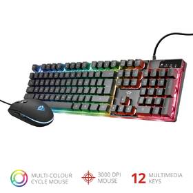 Klávesnica s myšou Trust GXT 838 Azor Gaming Combo, CZ/SK čierna

 obrázok produktu 11 z 13