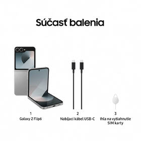 Mobilný telefón Samsung Galaxy Z Flip6 5G 12 GB / 256 GB sivý

 obrázok produktu 7 z 33