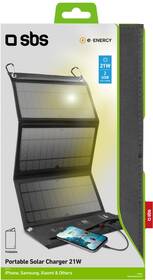 Nabíjačka SBS solárna, 2x USB-A, 21 W čierna

 obrázok produktu 6 z 6