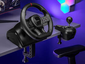 Volant Tracer SimRacer Manual Gearbox 6 in 1 - PC/PS4/PS3/Xone/X360/SWITCH čierny

 obrázok produktu 13 z 13